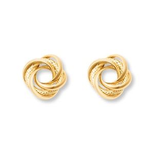 🤍Love Knot Earrings 14K Yellow Gold🤍